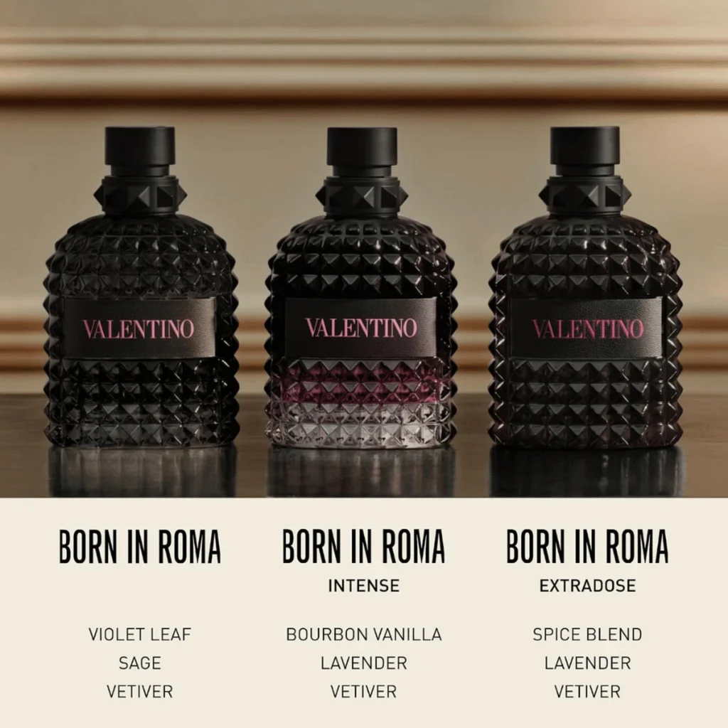 Valentino Uomo Born In Roma Intense for Men – 3.4 oz Eau de Parfume Intense