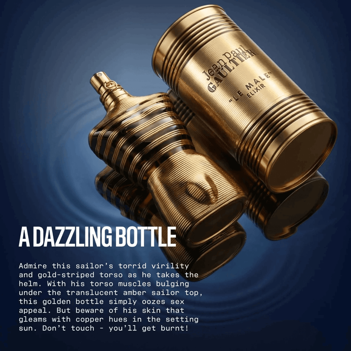Jean Paul Gaultier Le Male Elixir Parfum for Men – 4.2 oz