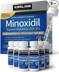 Kirkland Minoxidil 5% Topical Solution for Men with Dropper Applicator, 6-Month Supply